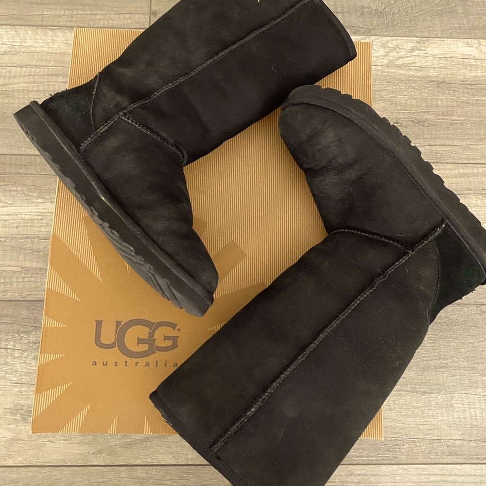 Classic Tall Ugg Boots - Black - Size 8